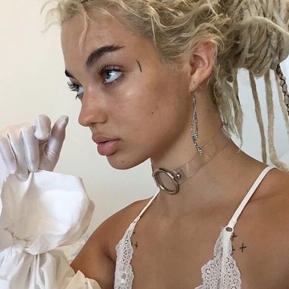 ALEXIS BITTAR Crossover Linear Encrusted Earrings - Picture 2 of 3